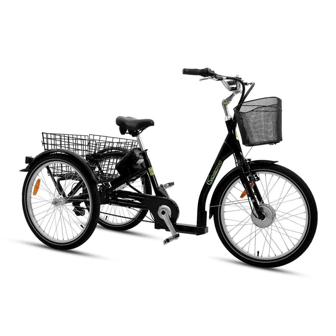SachsenRad SachsenRad Lastenrad Dreirad T3A Trio mit Alarmanlage, Klapprad
