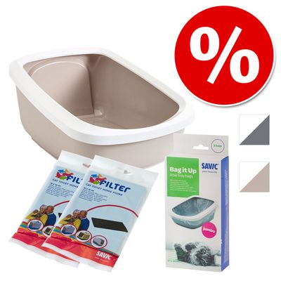 Savic Katzentoilette Aseo Jumbo mit hohem Rand