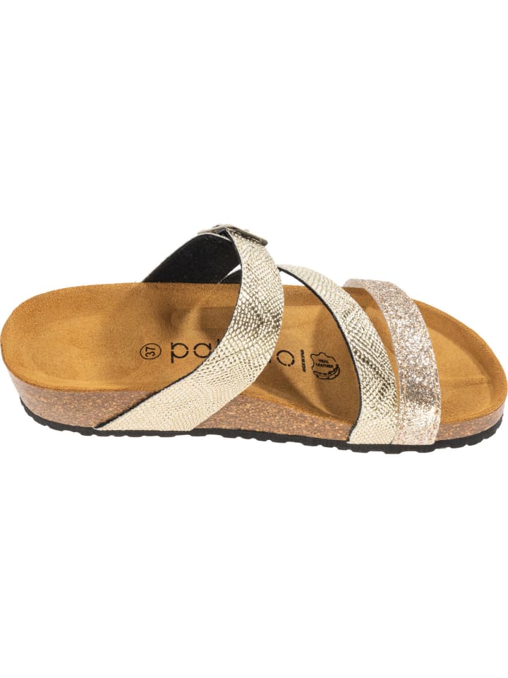 palado Pantoletten in Metallic Gold günstig kaufen