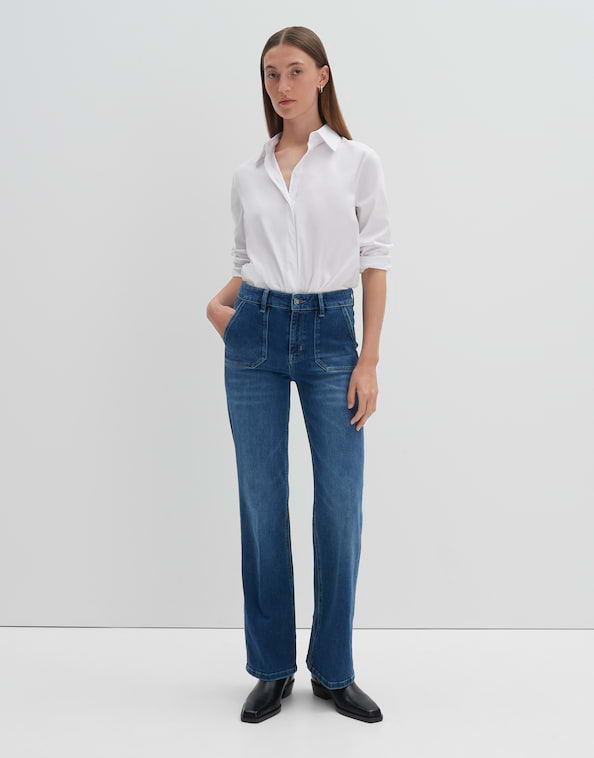 Long Flared Jeans Carie utility