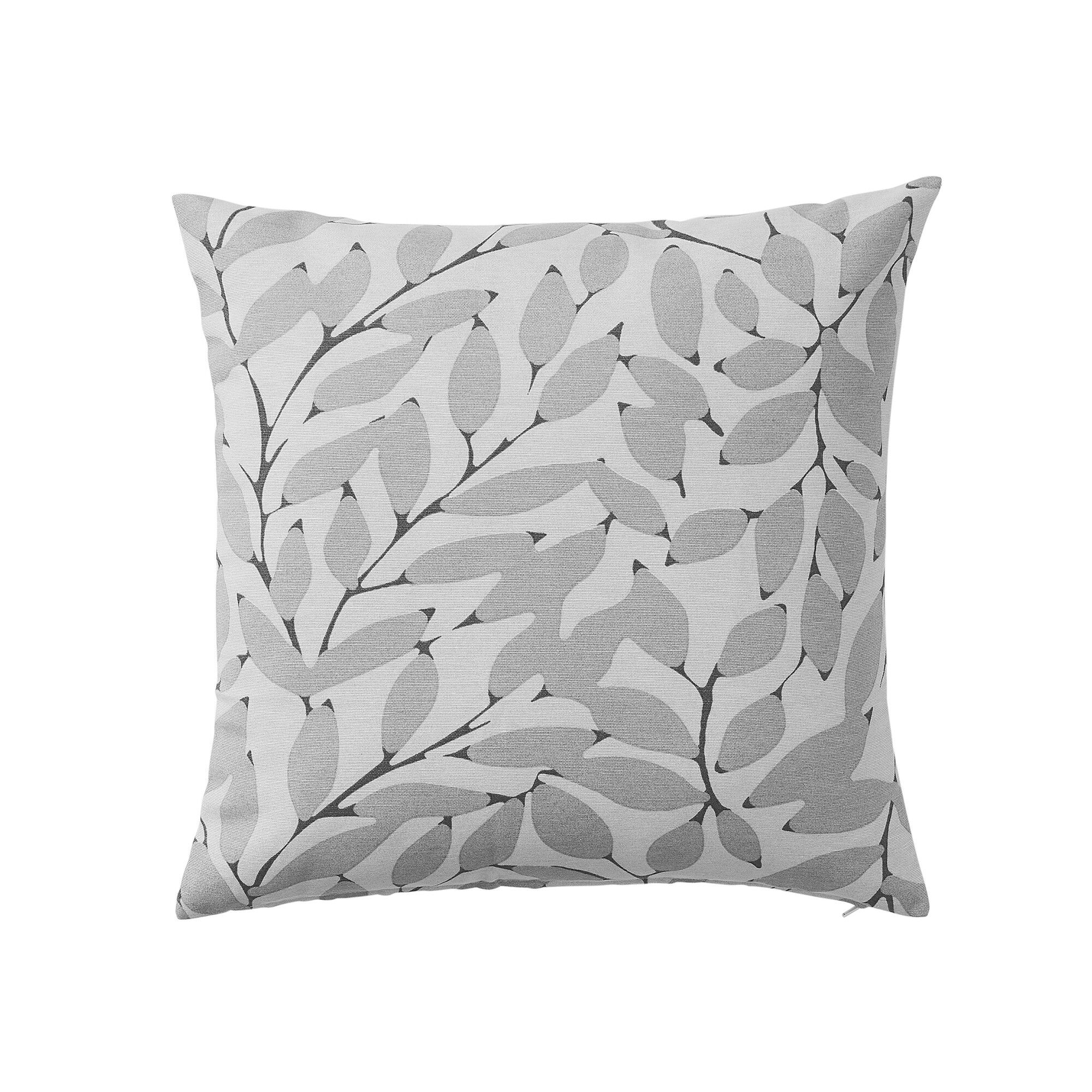 Housse de coussin imprimé feuilles