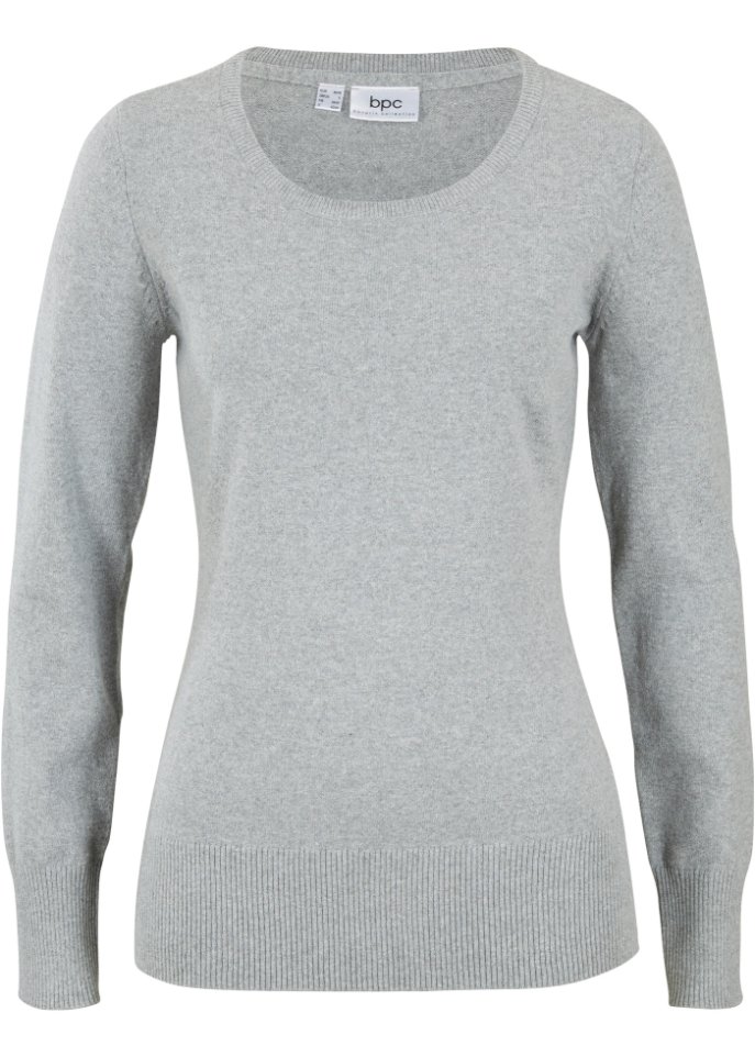 Basic Pullover mit recycelter Baumwolle