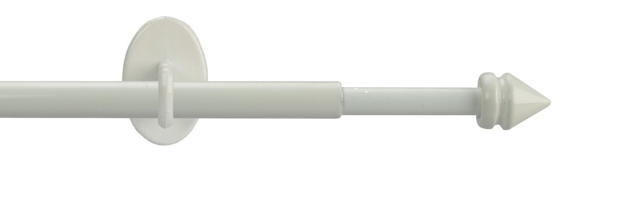 Bella Casa Bistrostange, Scheibengardinenstange Kegel 8 mm Ø, weiß, ausziehbar 80-140 cm