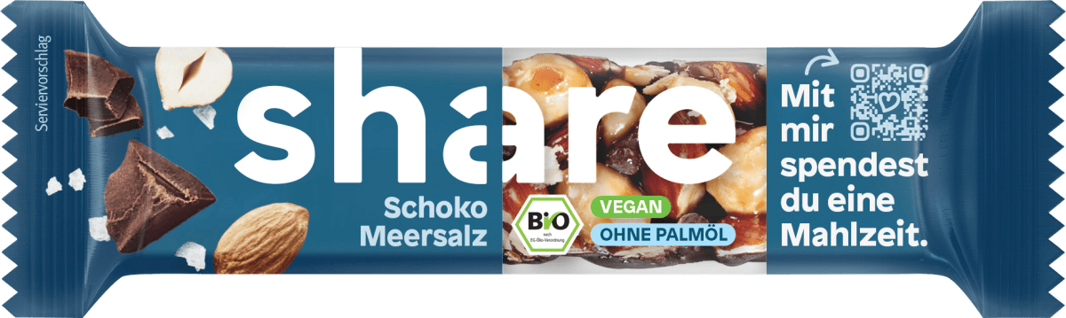 Nussriegel, Schoko Meersalz, 35 g
