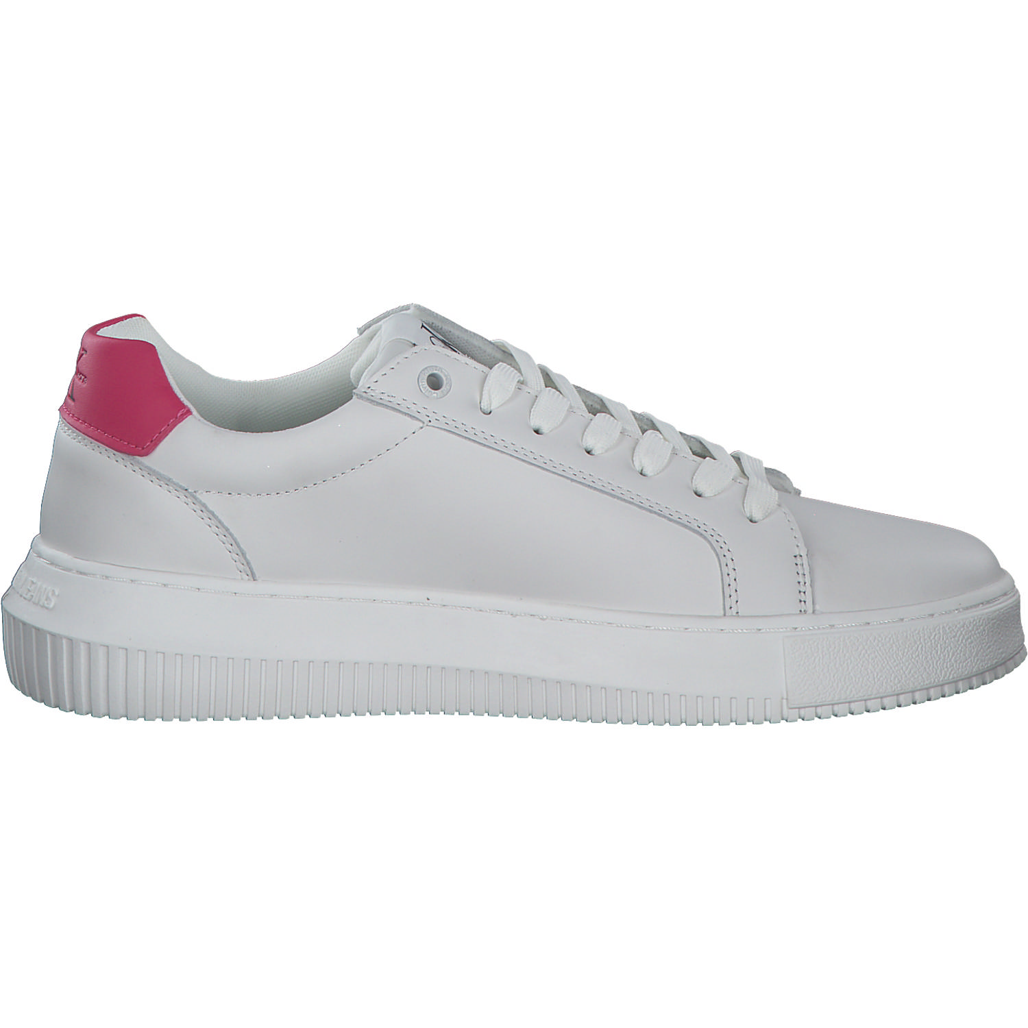 Calvin Klein YW0YW00823, Sneakers Low, Damen, white / raspberry