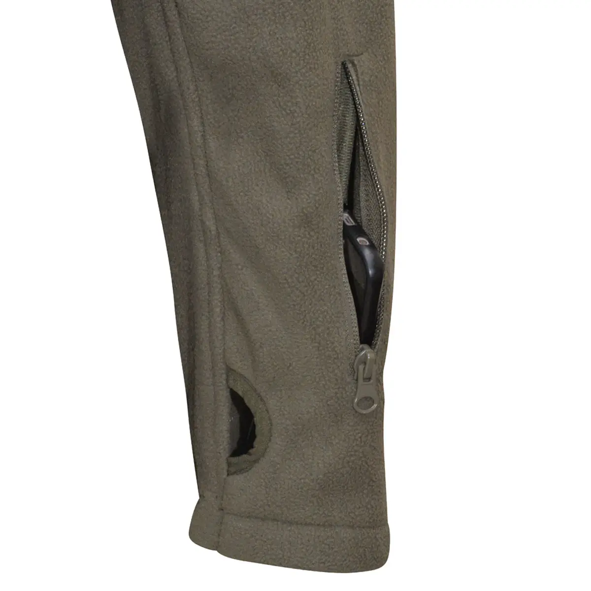 Fleece Jacke Outdoor Adventure oliv
