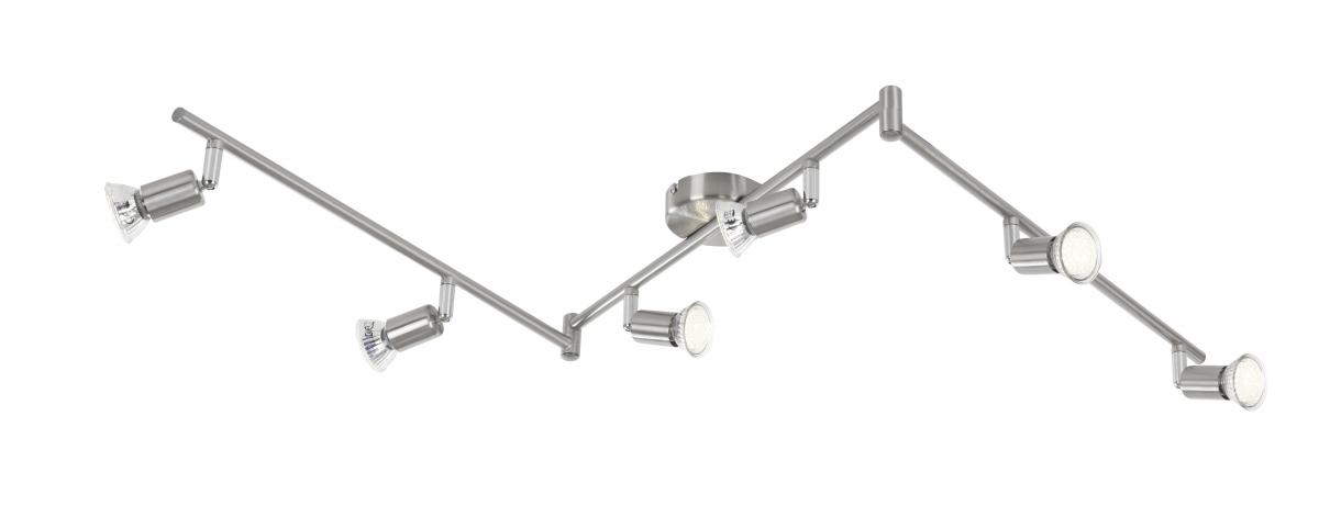Globo Lighting - MATRIX - Strahler Metall Nickel matt, 6x GU10 LED