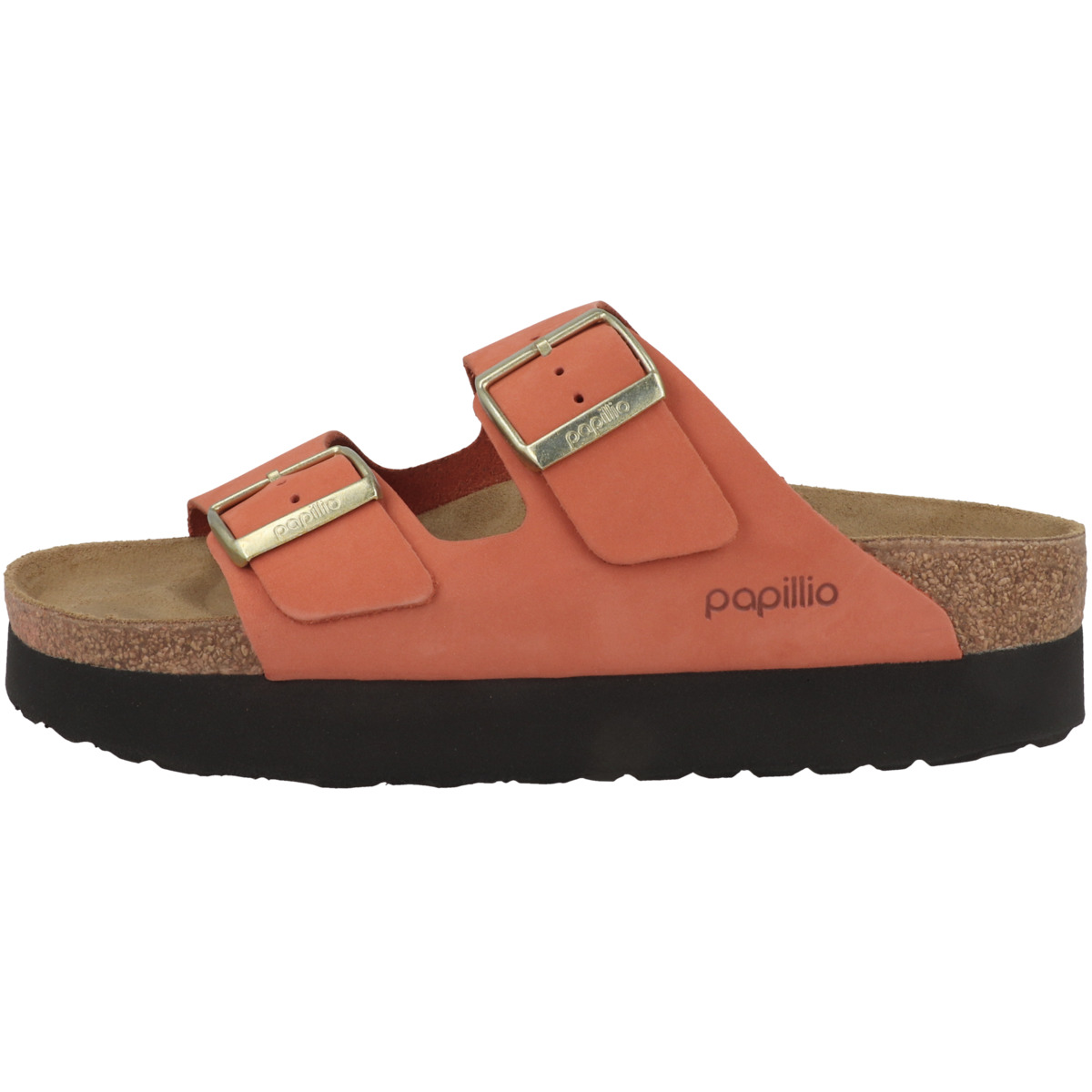 Papillio Arizona Platform Nubukleder schmal Sandale orange