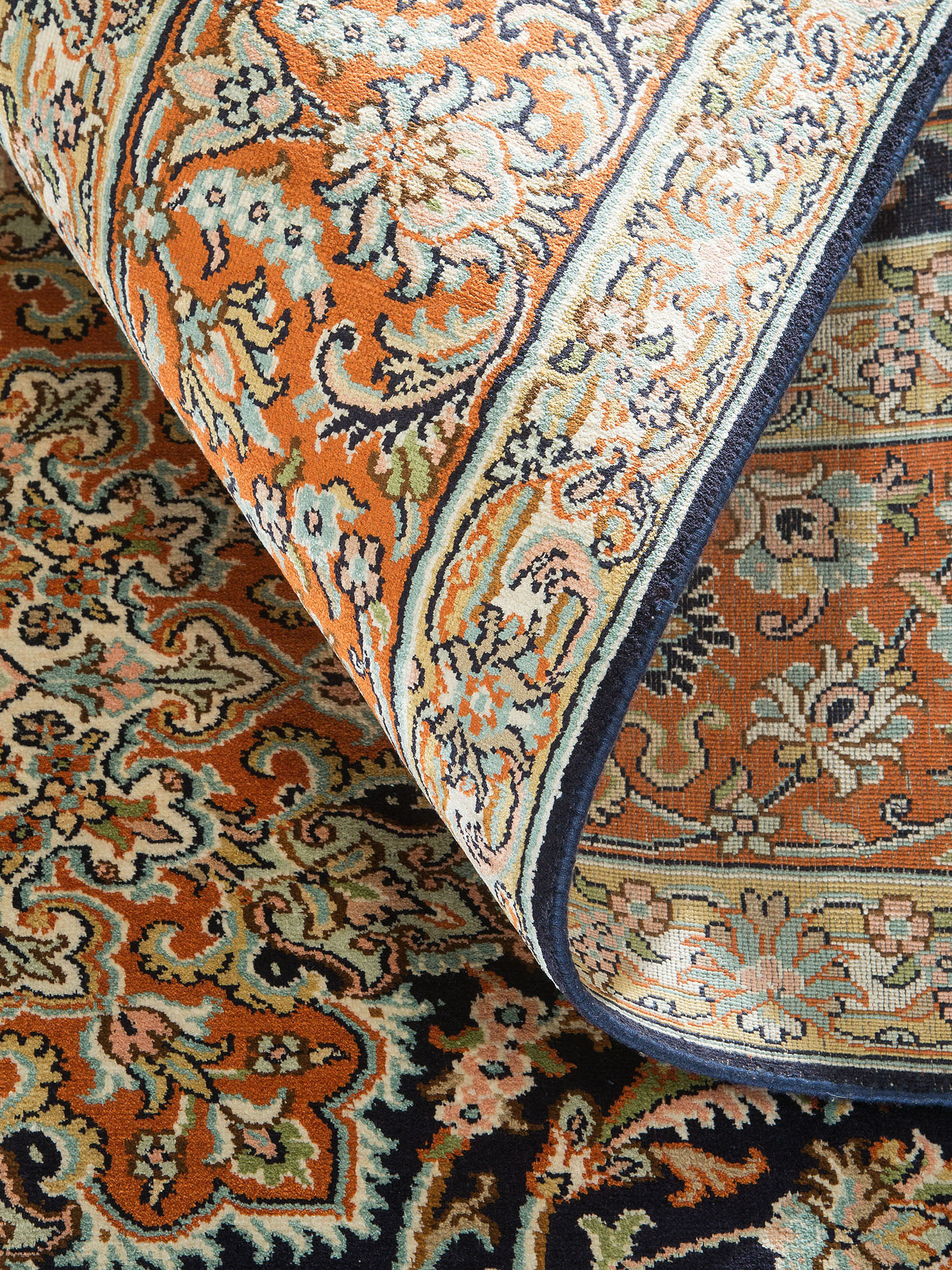 Kaschmir Seide 18/18 ca. 186 x 279 cm, Unikat / Einzelstück