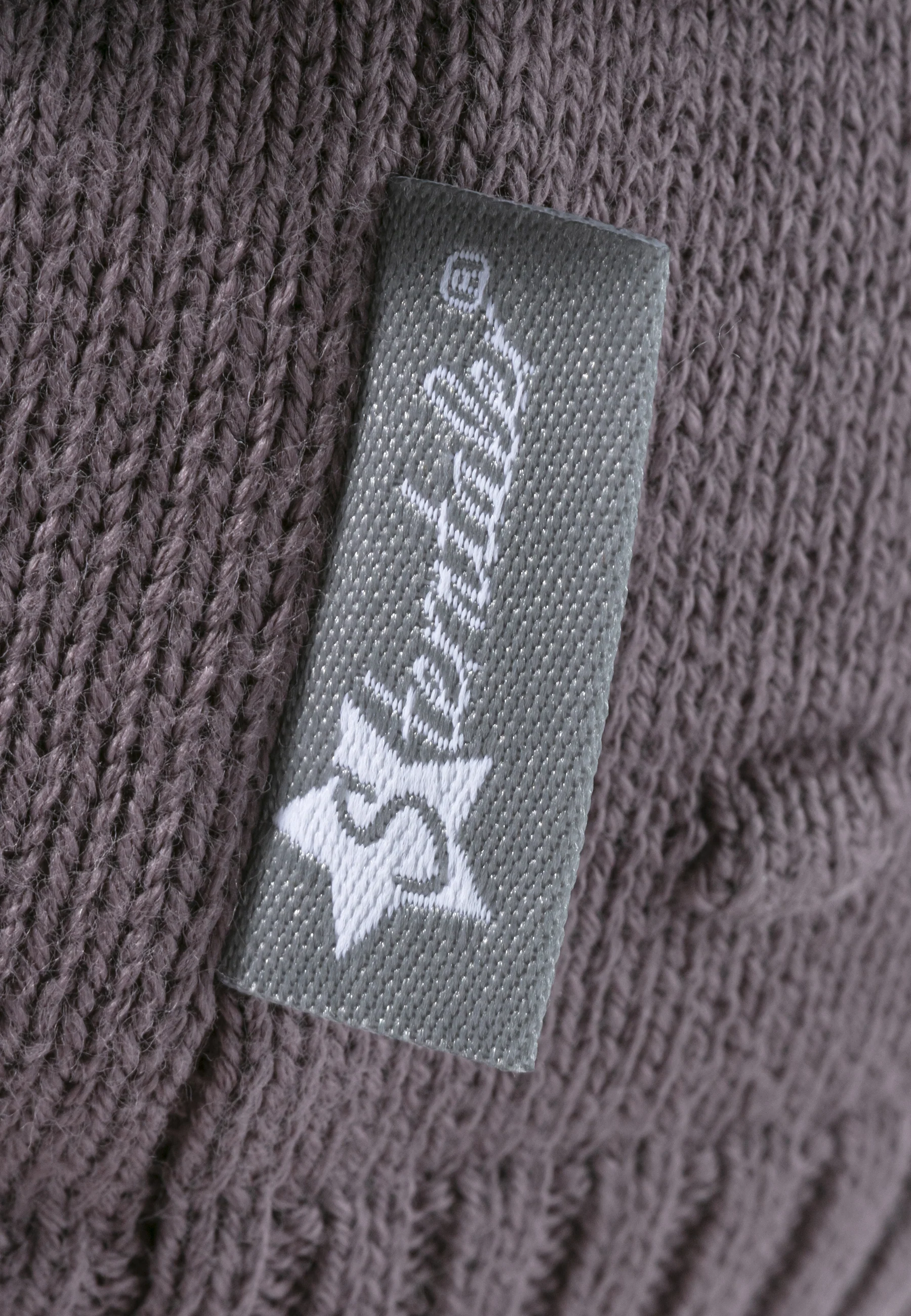 Strickmütze GOTS mit aufgestrickten Punkten