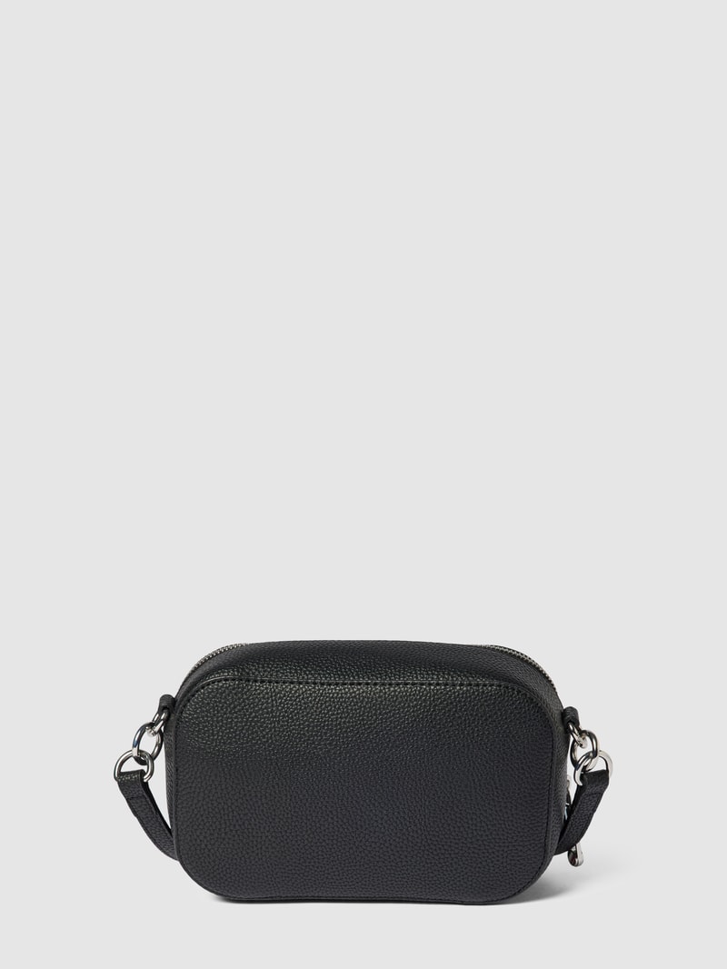 Handtasche mit Label-Detail Modell 'EMBLEM CAMERA' in schwarz