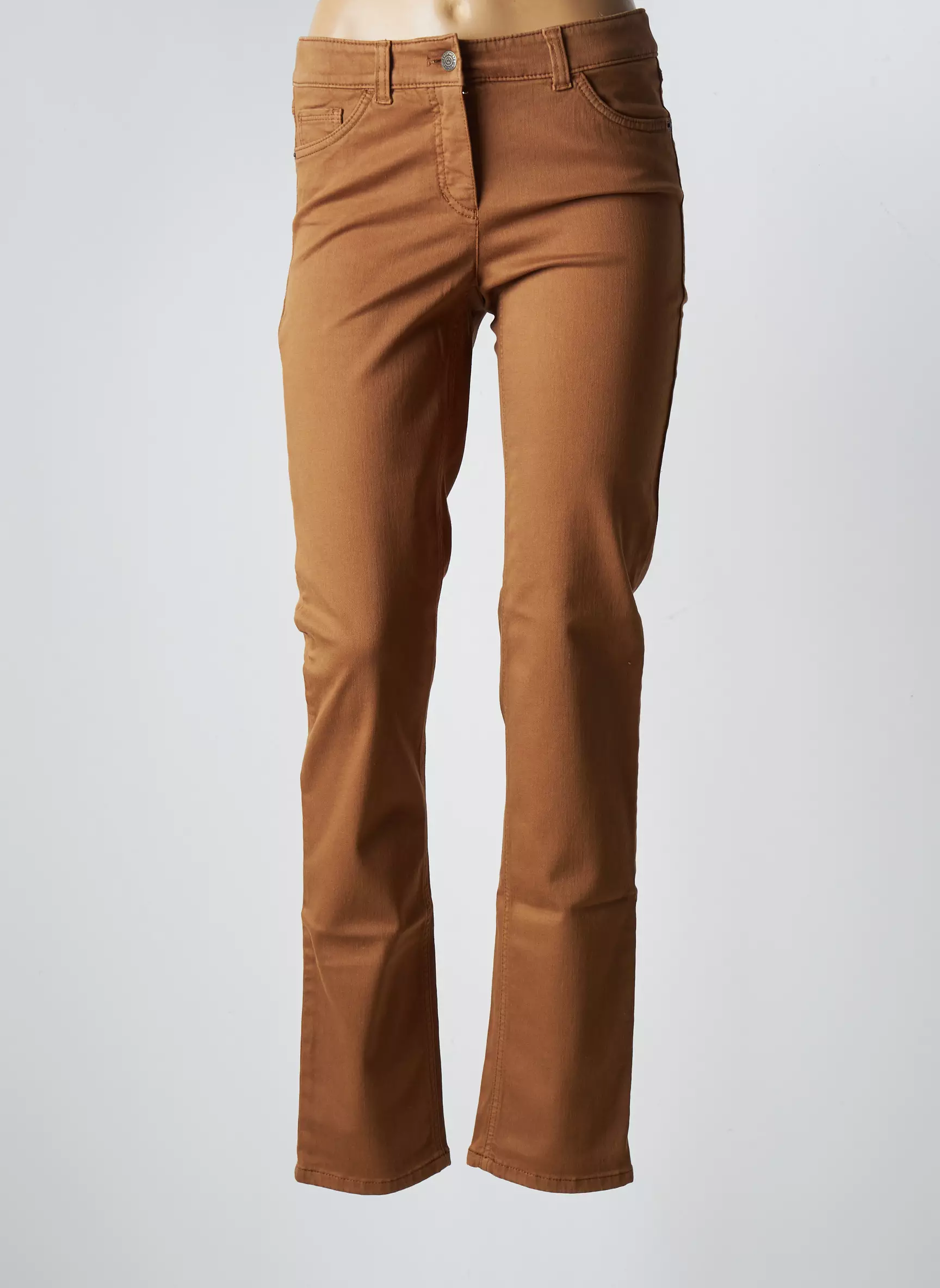 Gerry Weber Pantalons Slim Femme couleur marron