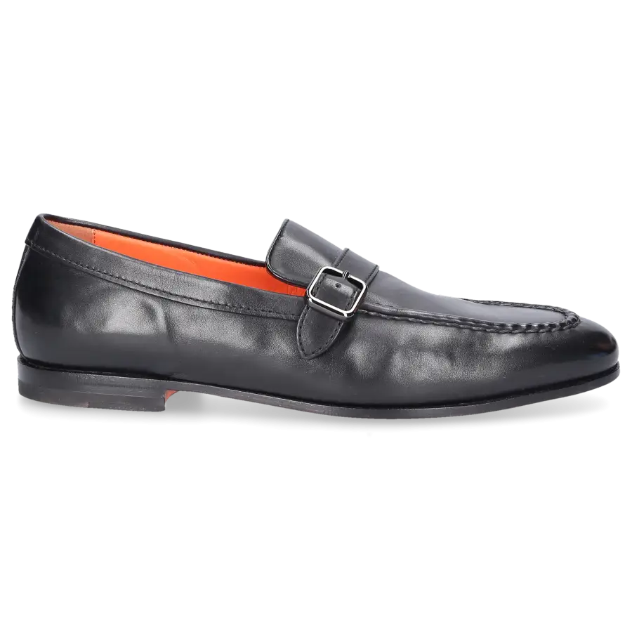 Santoni - Loafer 18005 Kalbsleder - schwarz