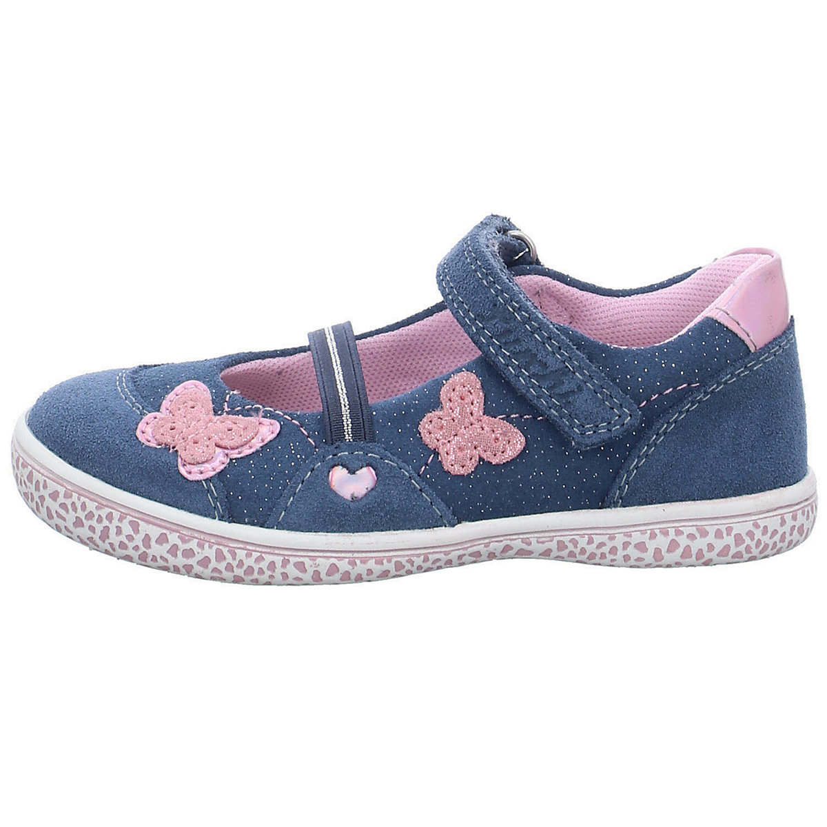 Mädchen Ballerinas Schuhe Taha Ballerina Kinderschuhe Veloursleder gemustert Ballerinas