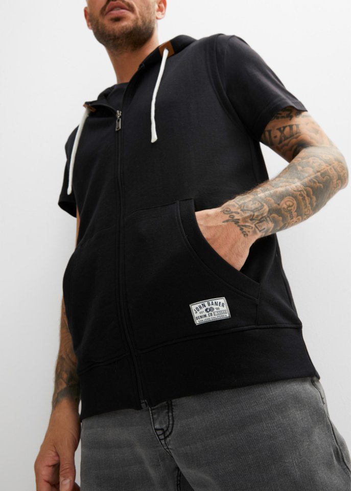 Sweatweste mit recyceltem Polyester