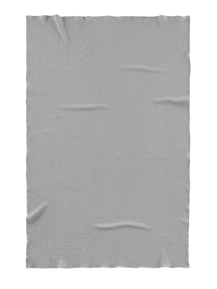 Biberna Wohndecke Musselin Sommerdecke in sturmgrau günstig kaufen 150 x 200 cm