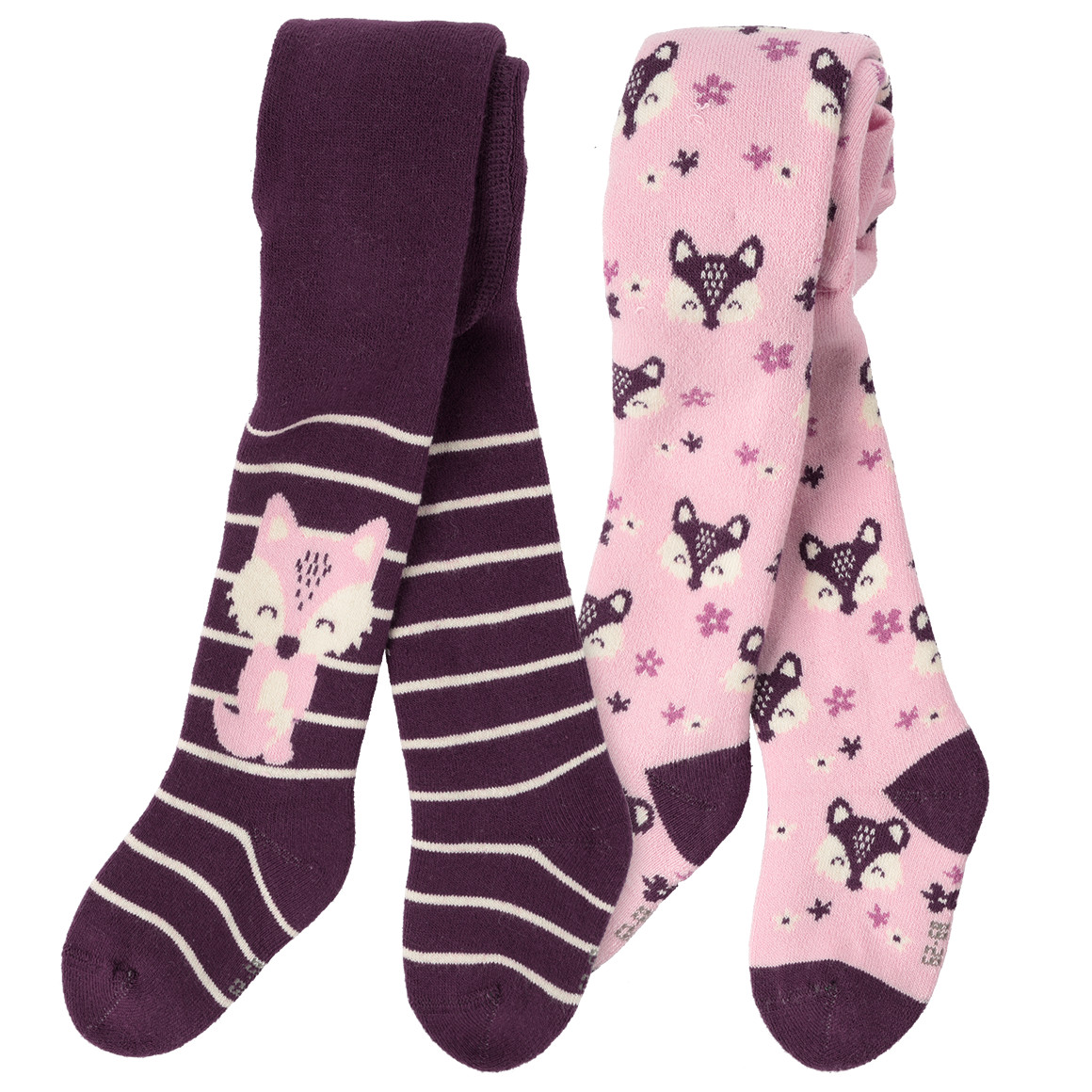 2 Newborn Frottee-Strumpfhosen im Set