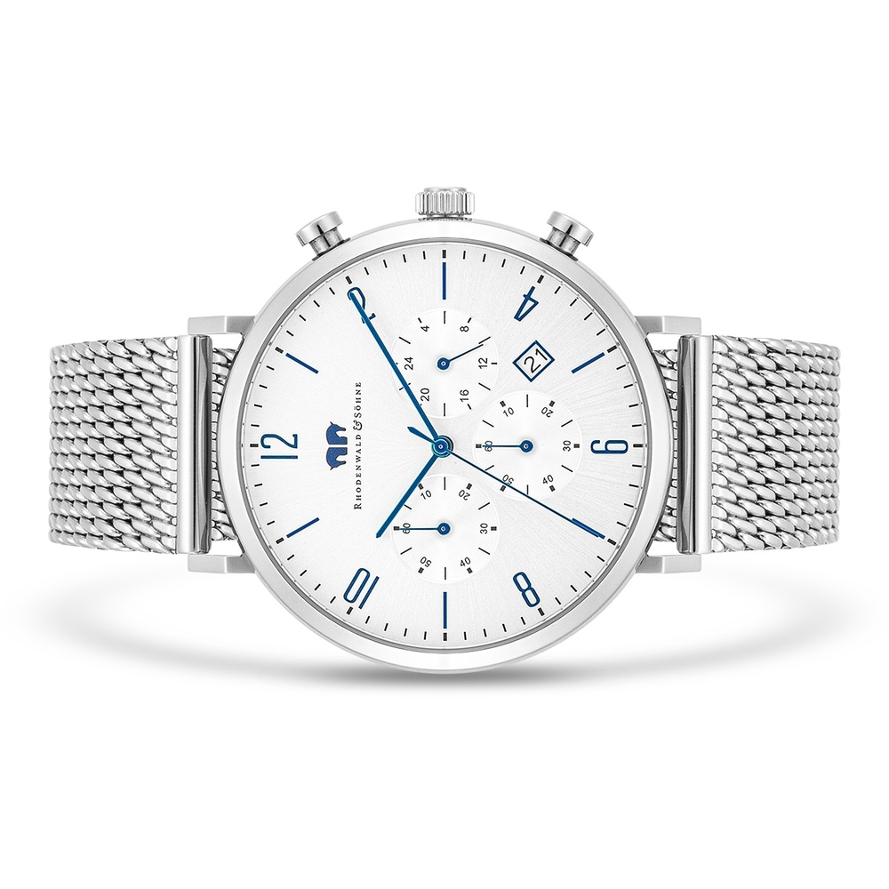 Rhodenwald & Söhne Chronographe Arakon en Argent Acier inoxydable en Argent Montre