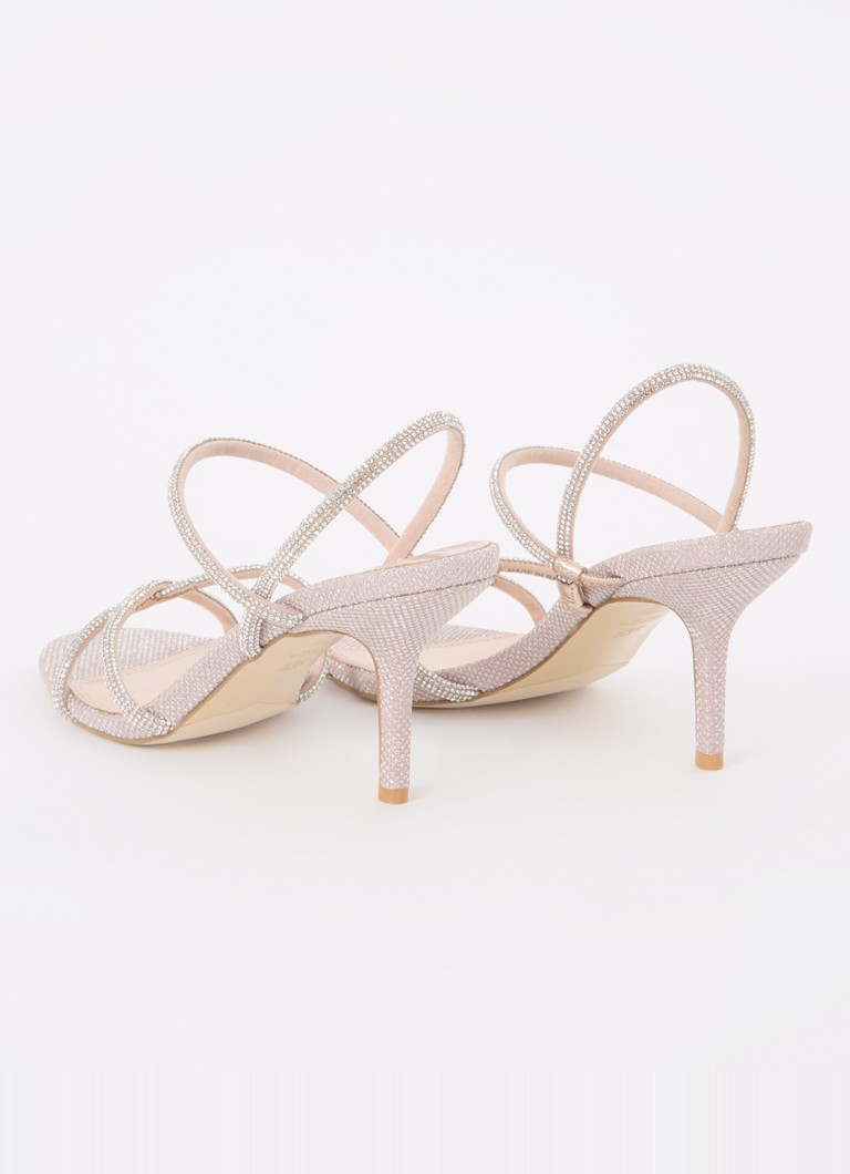 Dune London Momentum wide fit sandalette with rhinestones