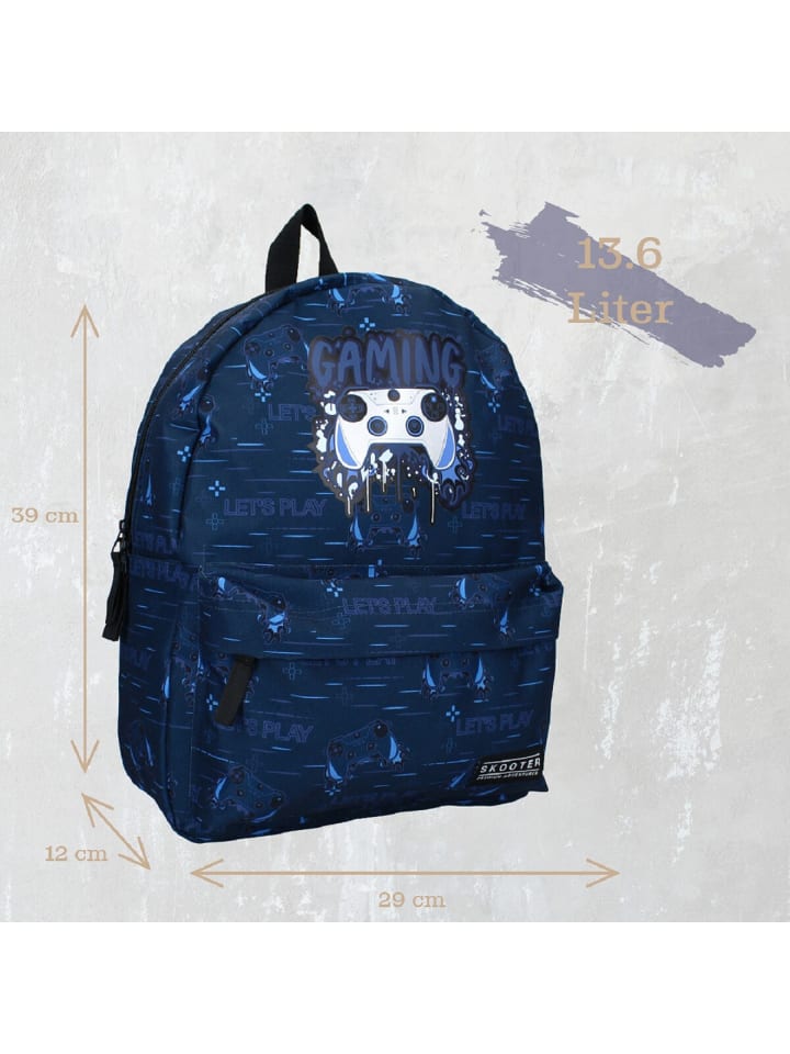 COFI 1453 Skooter Rucksack Blau Ergonomisch, geräumig & in Blau günstig kaufen 39 cm