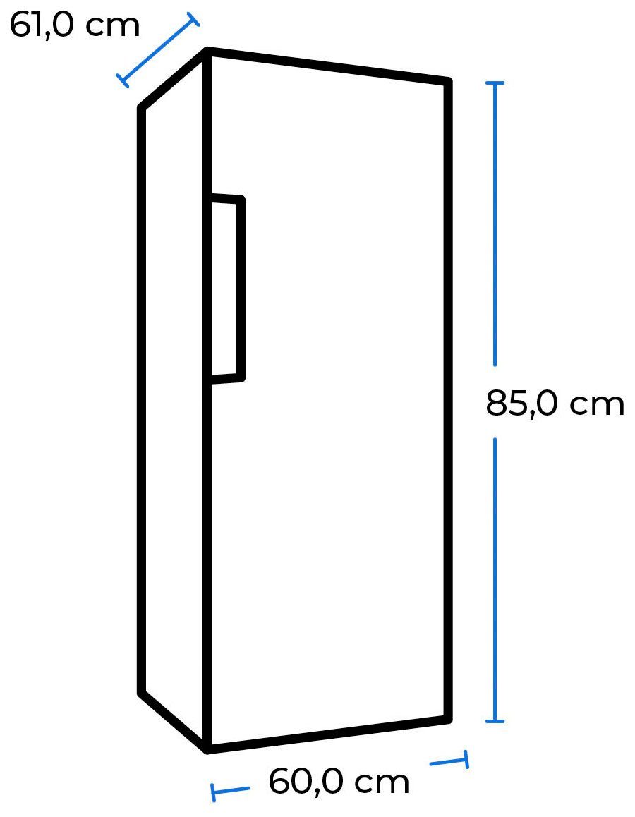 exquisit Vollraumkühlschrank KS18-V-H-170E weiss, 85,0 cm hoch, 60,0 cm breit