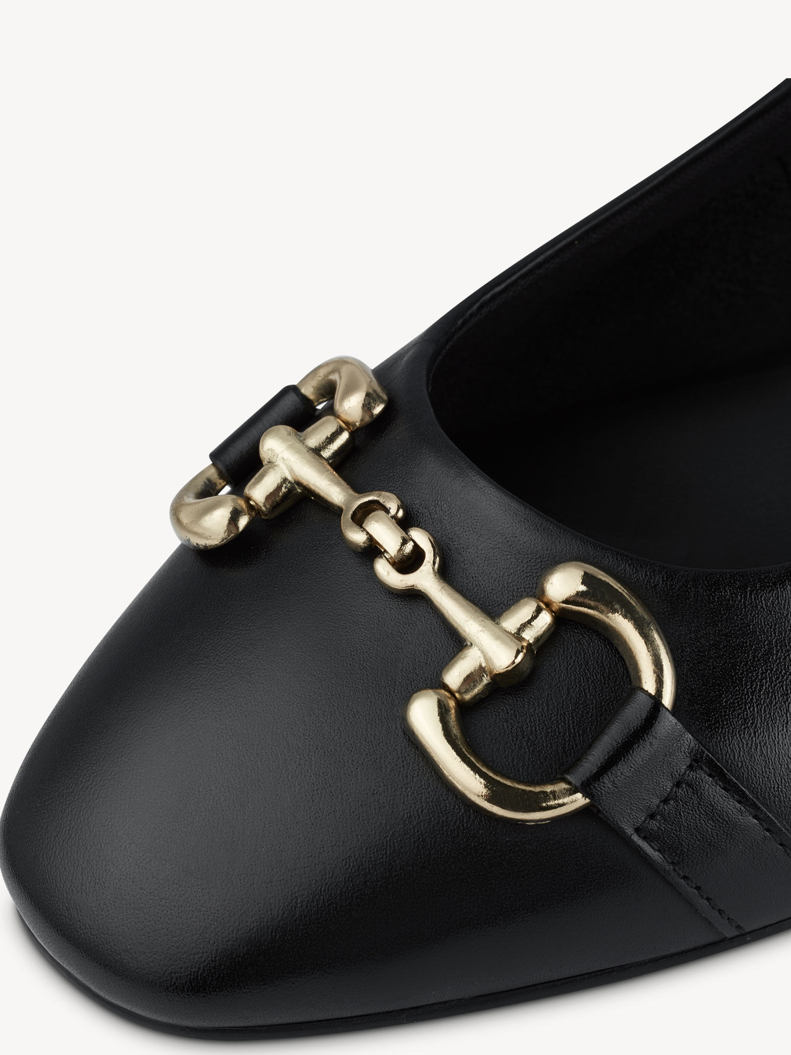 Ballerine en cuir - noir