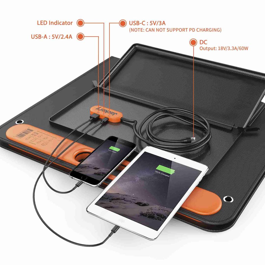 Gerador solar Jackery 160 (Jackery 160 + SolarSaga 60W)