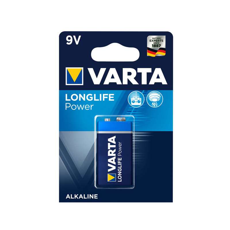 Blister 1 Pile 9V LONGLIFE Power Varta