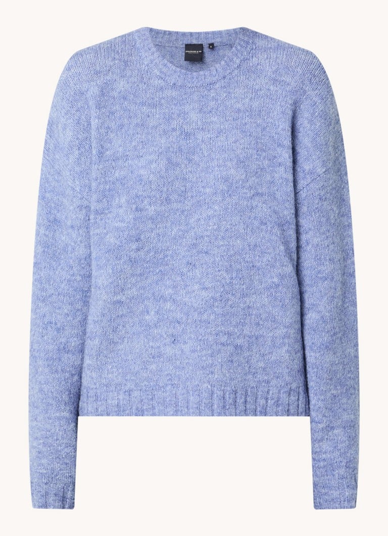 Maglione Andrea di Josephine & Co in pregiata maglia mista di lana d'alpaca con motivo mélange