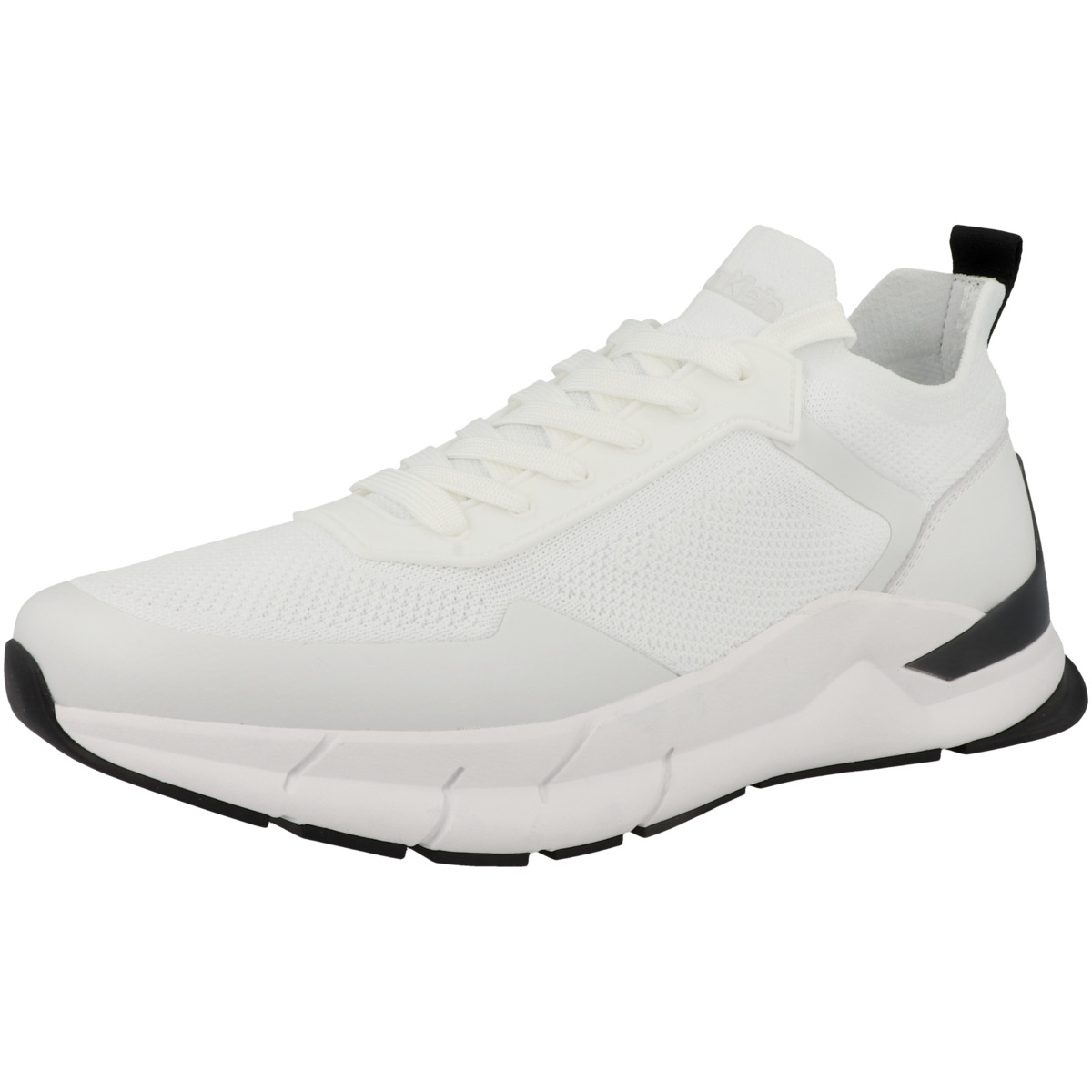 Calvin Klein Low Top Lace Up Mix Sneaker Low weiss