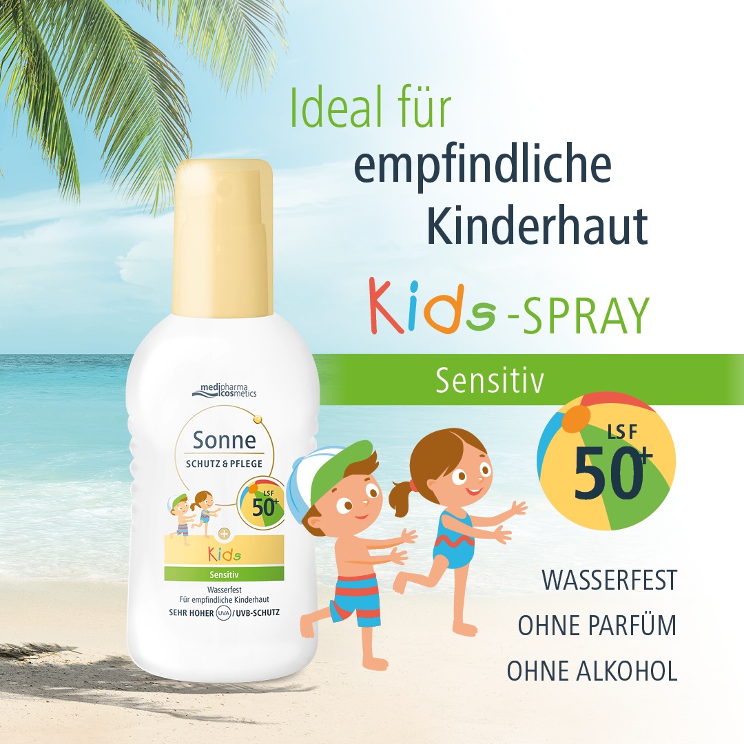 SONNE SCHUTZ & Pflege Spray Kids LSF 50+