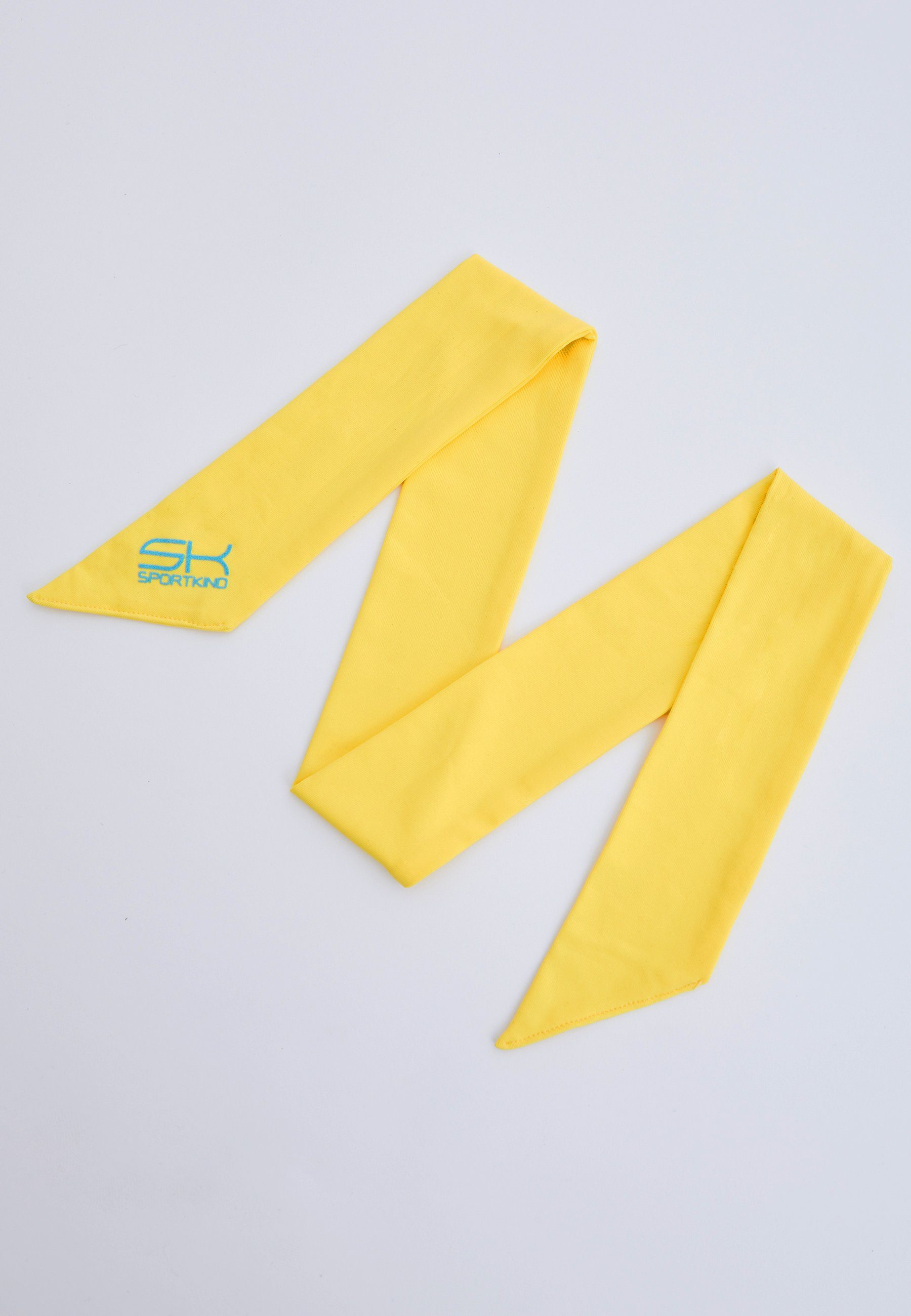 SPORTKIND Schweißband Tennis Stirnband Schweißband, unisex Kinder & Erwachsene, gelb