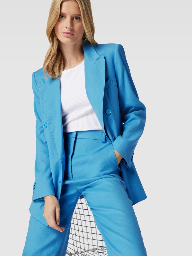 Blazer mit Reverskragen in hellblau