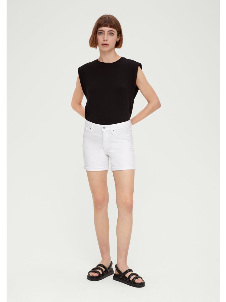 s.Oliver Jeans-Hose kurz in Weiß günstig kaufen