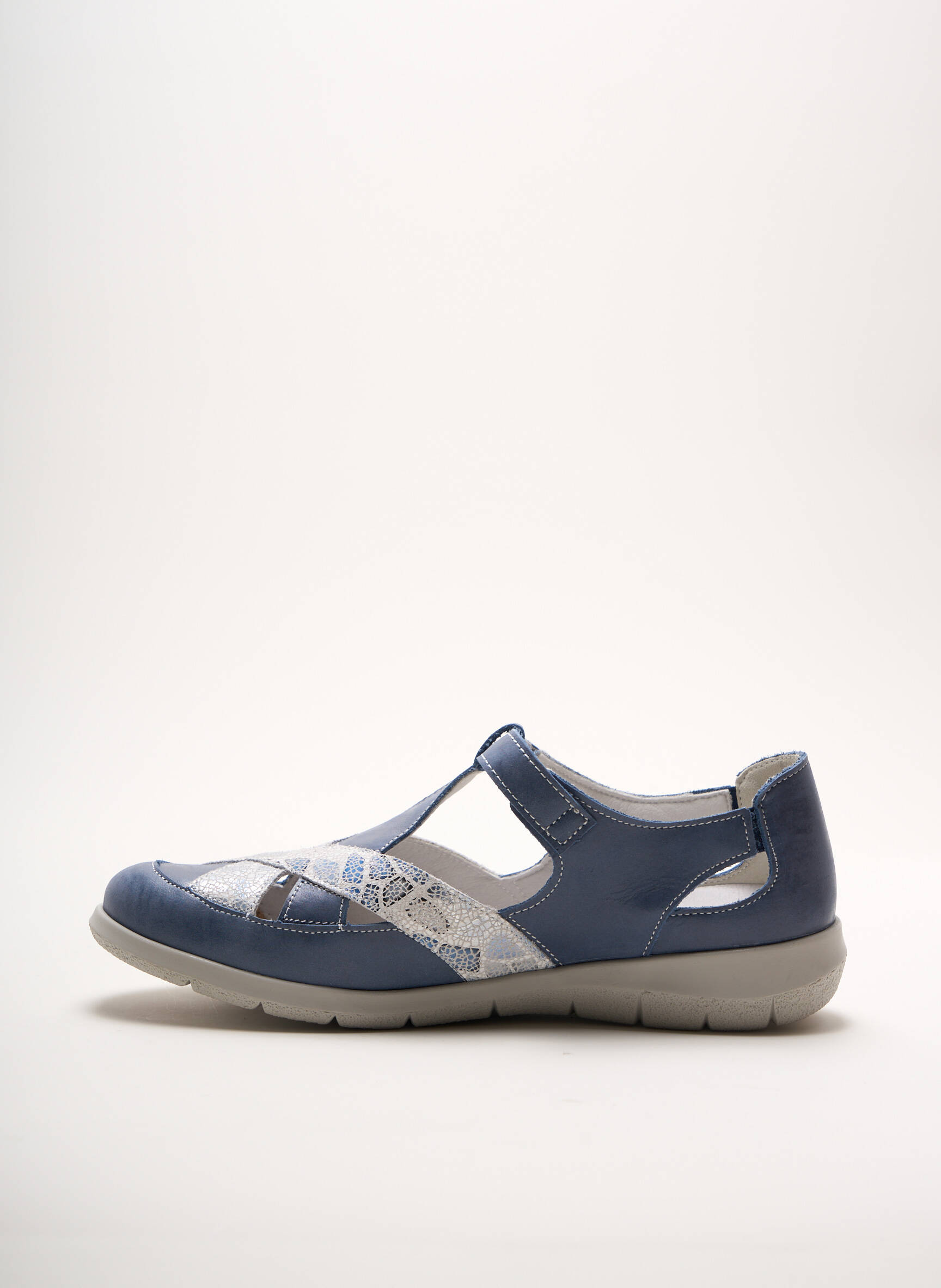 Swedi Sandales Nu Pieds Femme couleur bleu