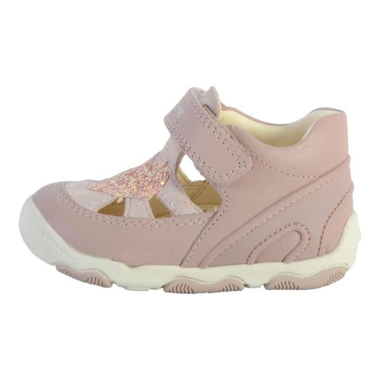 Basket Cuir Bébé Geox Balu rose