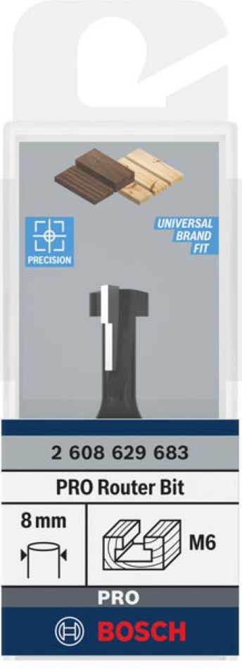 Bosch Blue Accessories 2608629683 PRO Nøglehulsskærer 8 mm, D1 10,5 mm, D2 6,6 mm