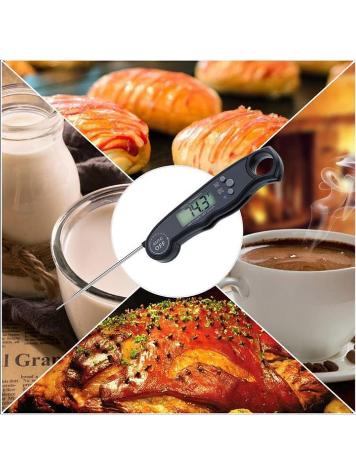 Intirilife Faltbares Küchenthermometer in SCHWARZ günstig kaufen onesize