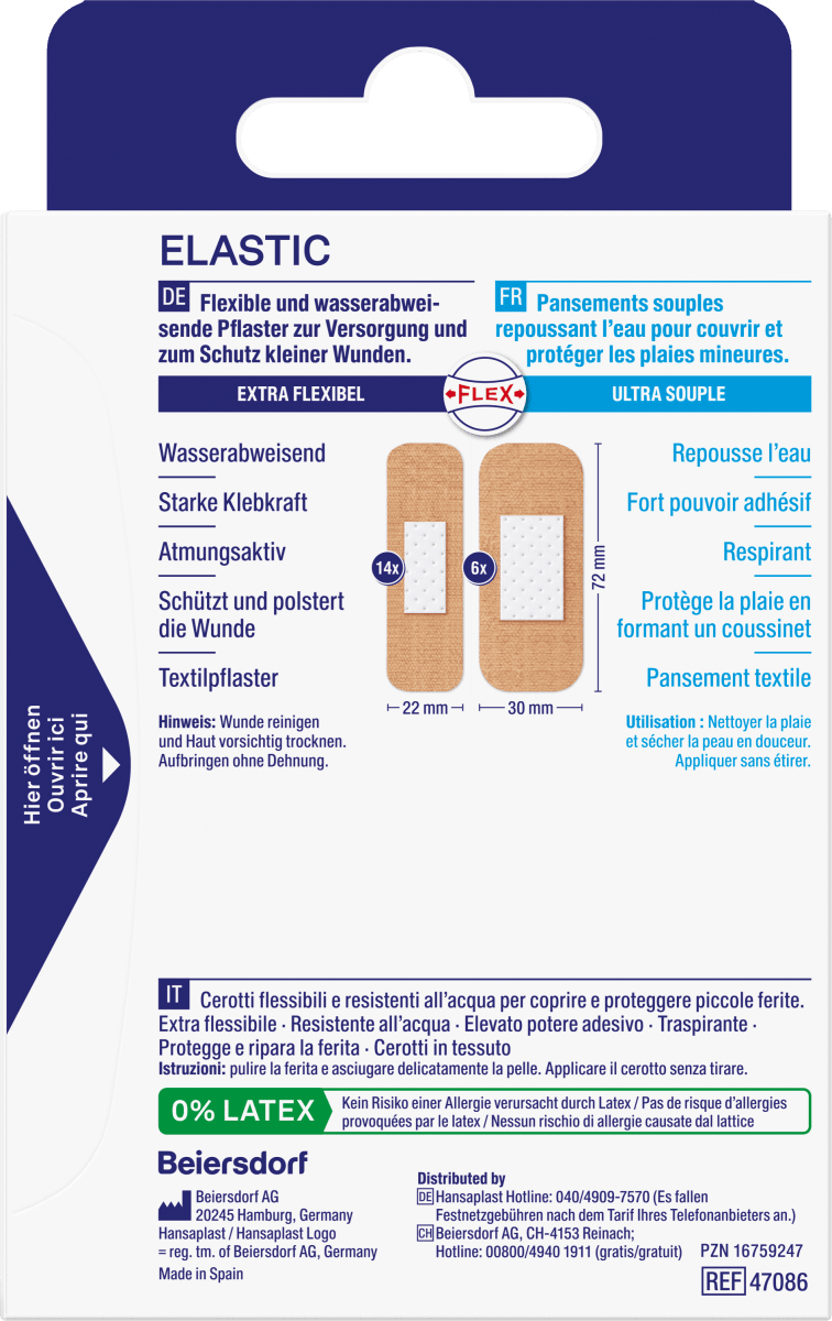Pflaster Elastic Strips, 20 St