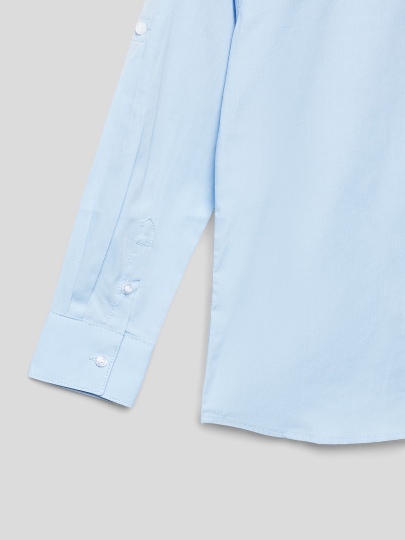 Hemd aus Baumwolle in bleu