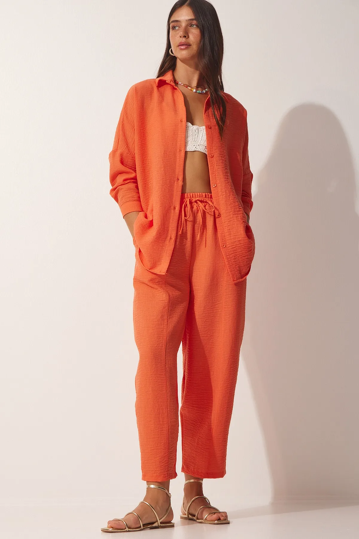 Happiness İstanbul  Zweiteiler - Orange - Regular Fit