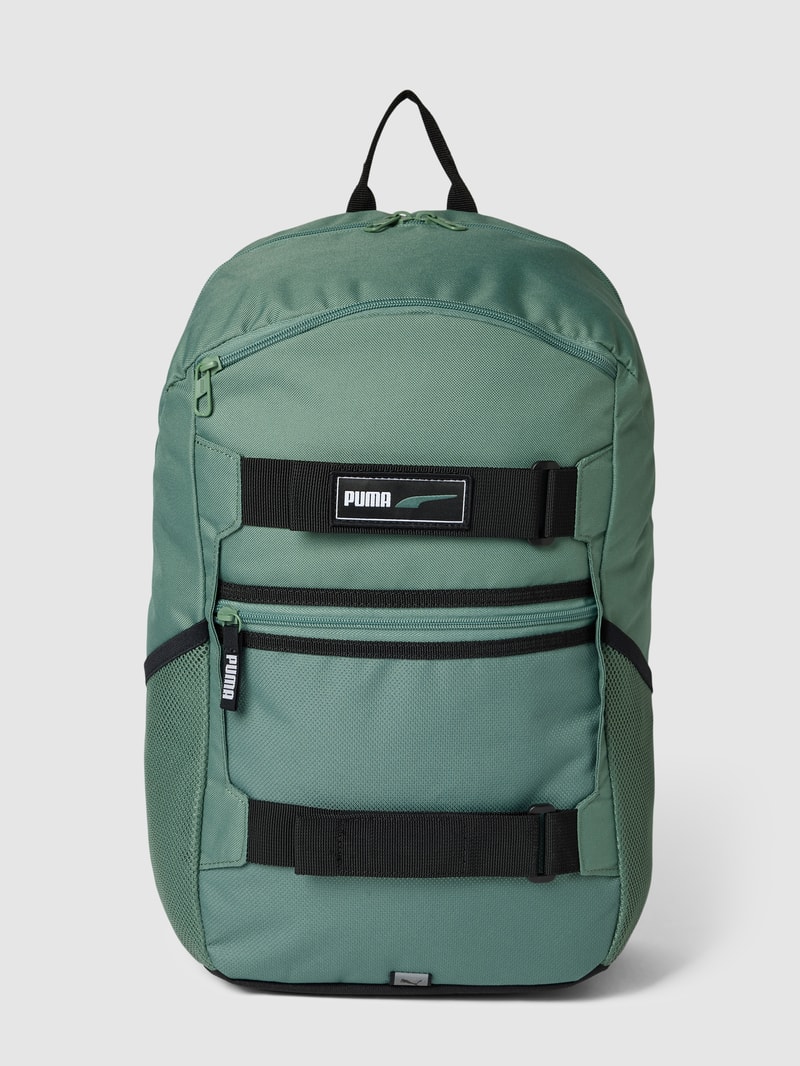 Rucksack mit Label-Details Modell 'Deck' in schwarz