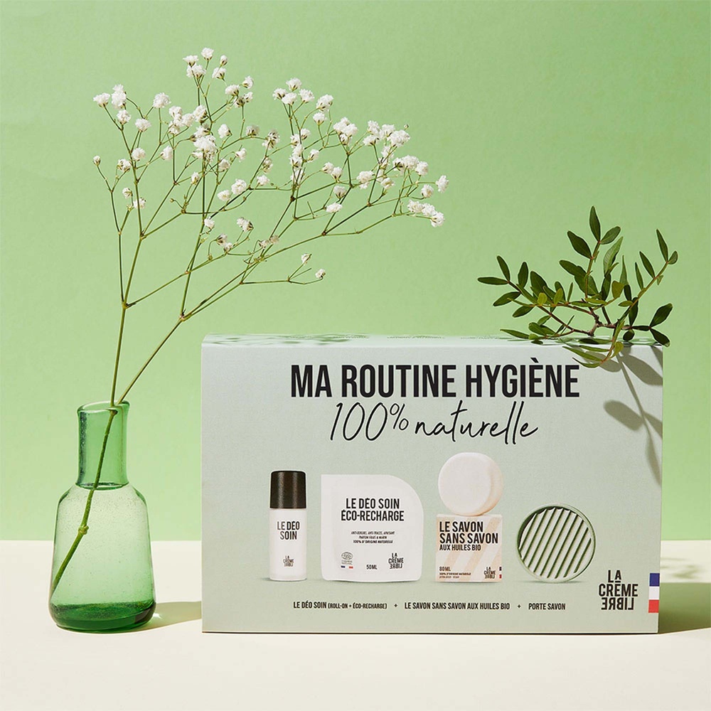 La crème libre Coffret Le Déo Soin + Le Savon sans Savon avec son porte-savon Hygiène Corps