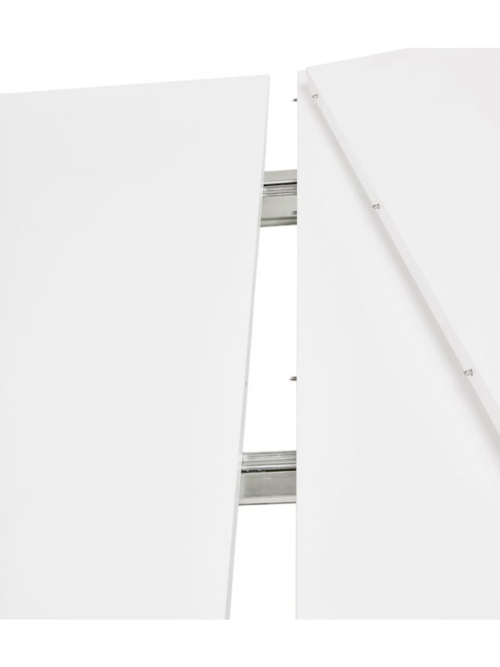 KADIMA DESIGN Ausziehbarer Esstisch Massivholz Weiß | Skandinavisches Design in Weiß günstig kaufen onesize