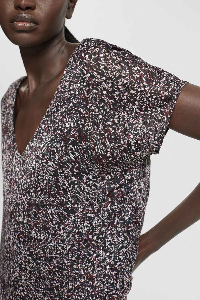 Chiffonbluse mit Muster
