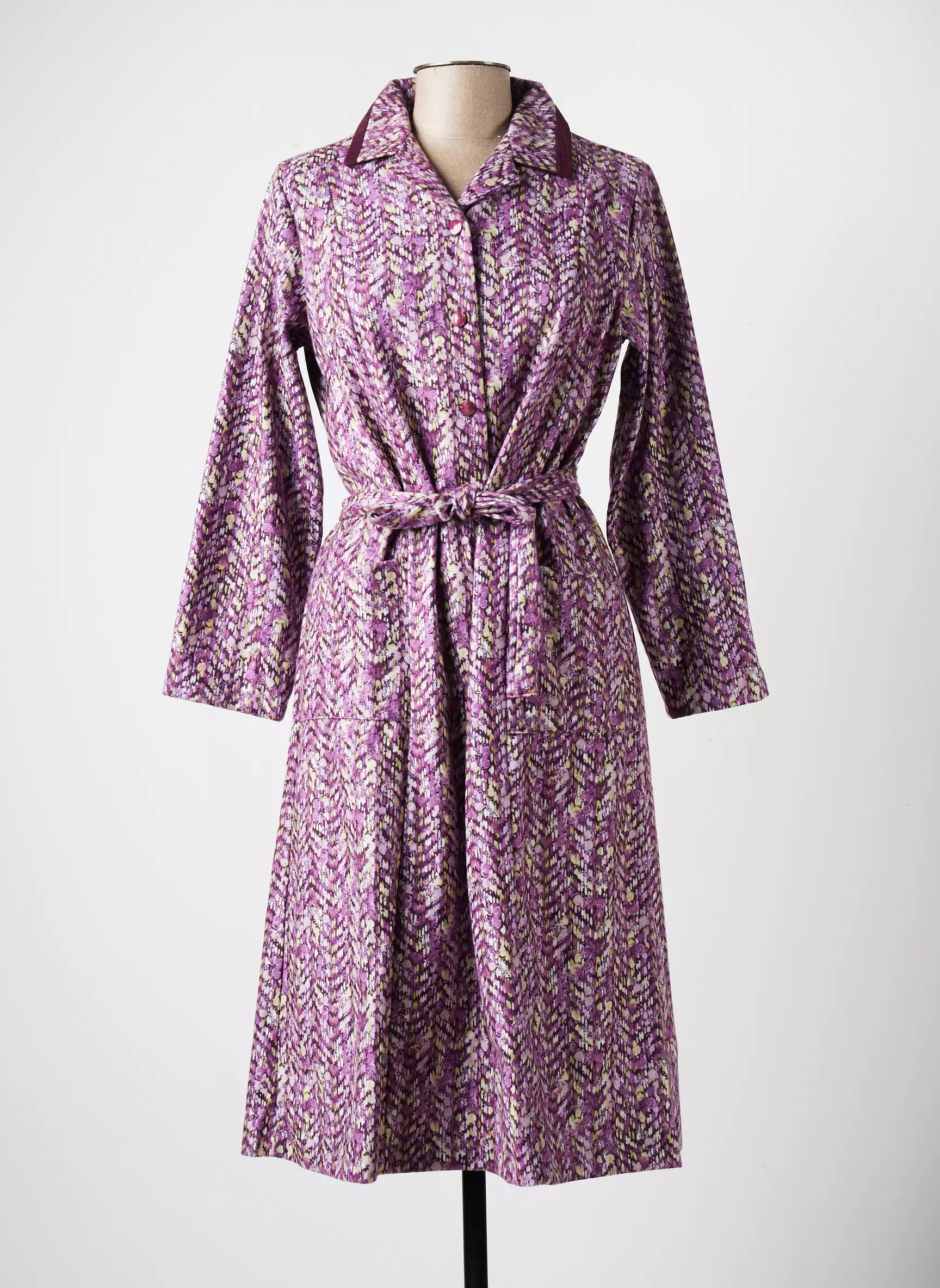 Marie De Marcille Robes Mi Longues Femme couleur violet
