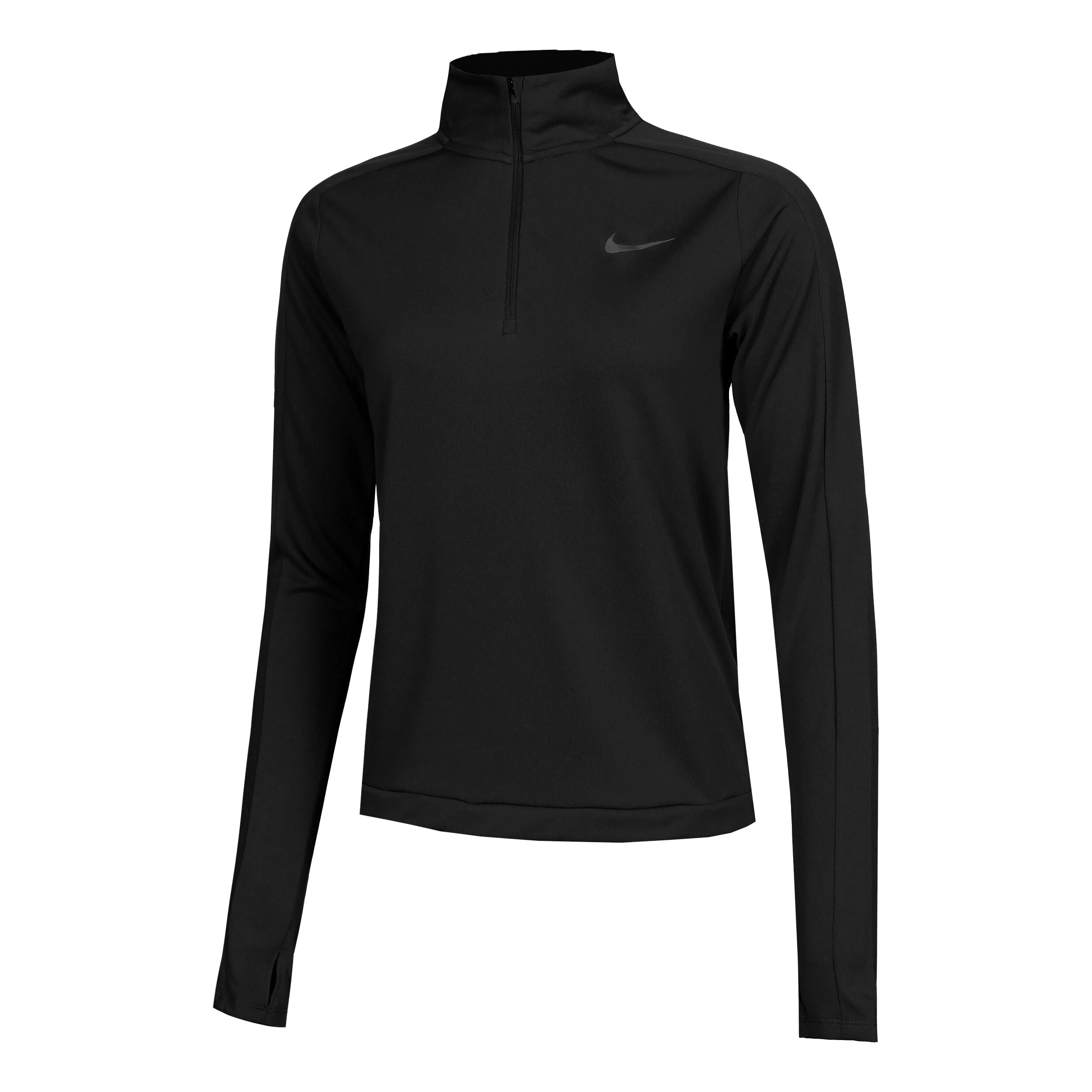 Dri-Fit Pacer 1/4-Zip Lauftop Damen - Schwarz