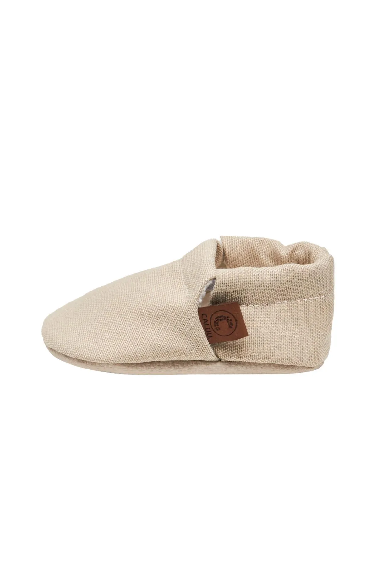 Caluu Baby  Steinfarbene Babyschuhe aus Öko-Tex-Baumwolle