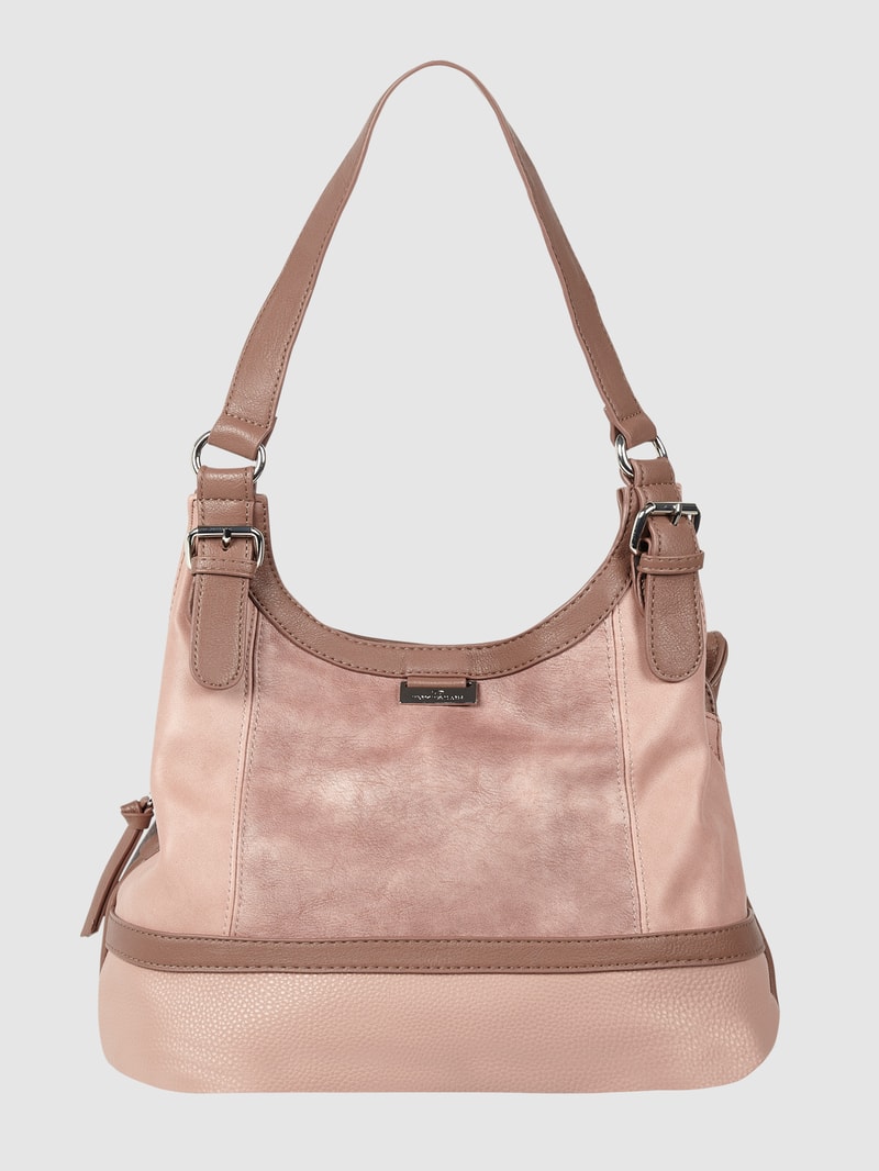 Shopper in Leder-Optik in altrosa