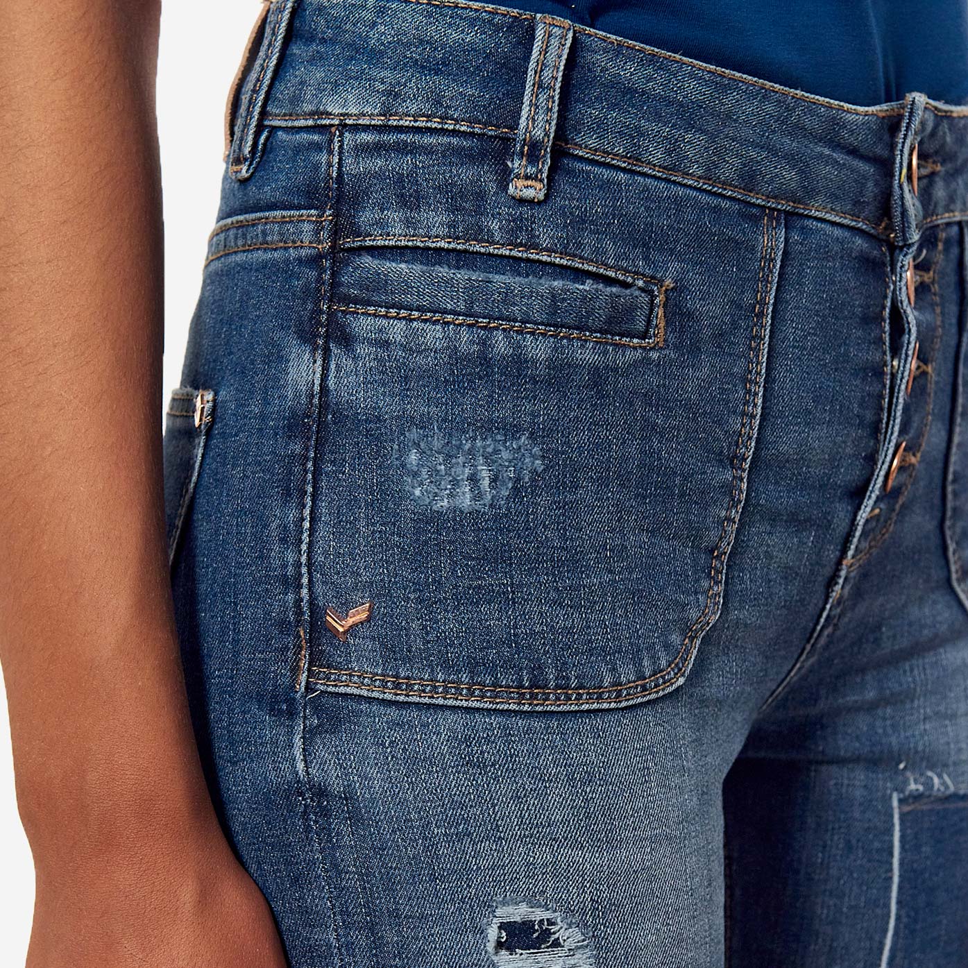 LUCKY  Jean bootcut Femme